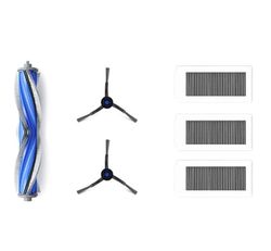 ECOVACS Kit di Accessori di Ricambio per Deebot X5 OMNI/ X5 PRO OMNI, 1 spazzola principale antigroviglio, 2 spazzole laterali, 3 filtri antibatterici, accessori originali