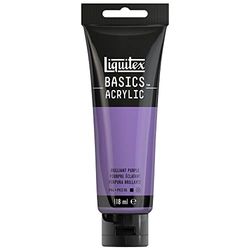 LIQUITEX 8870053 Basics Acrylic Paint, Brilliant Purple, 118 ml Tube