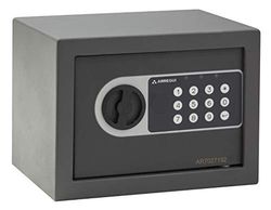 ARREGUI Premier 16501-S0 Safe van staal met elektronisch slot, kluis voor thuis en thuis, programmeerbaar code-toetsenbord, met noodsleutel, 17 x 23 x 17 cm, 4 l