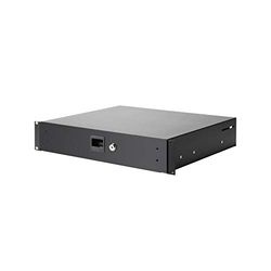Adam Hall 19" Parts 87402 A cassetto per rack 2 HE Alluminio, Nero