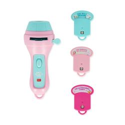 Legami - Torcia Proietta Storie Once Upon a Time Pink, proietta 3 Favole per Bambini, 3 dischetti con 8 diapositive l'uno, Batterie AAA non incluse, 7 x 14.5 x 6.3 cm