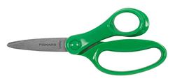 Fiskars Children's Scissors, Scissors for Big Children Aged 8-11 Years, Right-Handed, Length: 15 cm, Green, 1067848