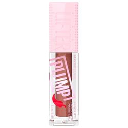 Maybelline Gloss per labbra effetto rimpolpante immediato e volume XXL, arricchito con peperoncino, Lifter Plump, tinta Cocoa Zing, 5, 4 ml