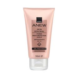 Avon Anew Renewal Power Multi-Protection Shield Day Cream, Formulated with Antioxidants and SPF15 Protection, Restores Collagen Loss for Firmer Looking Skin, Cruelty Free