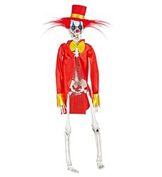 "HORROR CLOWN SKELETON" 40 cm - movable arms & legs