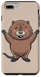 Simpatico design topo muschiato per gli amanti degli animali roditori Custodia per iPhone 7 Plus/8 Plus
