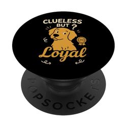 Golden Retriever Novio Lindo Leal Amor Meme Energía PopSockets PopGrip Adhesivo