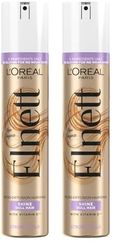 L'Oréal Paris Elnett Hair Spray, for Dull Hair, Enriched with Vitamin E, Up to 72h natural strong hold, 200ml (Pack of 2)