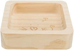TRIXIE - Ciotola in legno da 190 ml. 11 x 11 cm. per roditori.