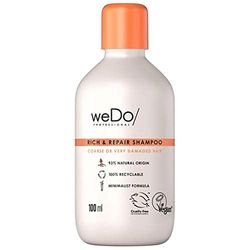 WeDo/Professional Rich & Repair Shampooing anti-casse pour cheveux forts, indisciplinés ou très abîmés, 100 ml