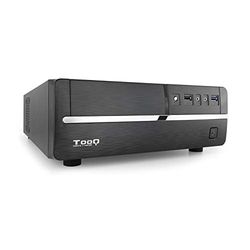 Caja Slim MATX con Fuente de 500W, Puertos USB 3.0 y diseño Compacto, Ideal para PC de bajo Consumo y Espacios reducidos.