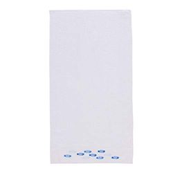 Sancarlos Poissons Serviette, 100% Coton éponge, Blanc, lavabo