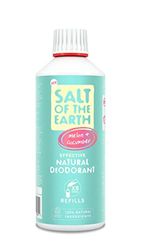 Natural Deodorant Spray Refill by Salt of the Earth, Melon & Cucumber - Vegan, Long Lasting Protection, Leaping Bunny Approved, Made in the UK - 500ml