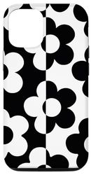 Custodia per iPhone 13 Pro Colore Daisy Block Split Color Indie Estetica anni '60 '70