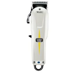 Wahl Cordless Super Taper - Tondeuse à cheveux professionnelle sur secteur - Pour l'épilation et l'effilage - noir/blanc