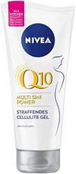 NIVEA Body Gel Q10 Anti-celluliter (200 ml), uppstramande hudvårdgel med Q10 och lotus extrakt, cellulitgel med Multi 5-i-1 Power Formel