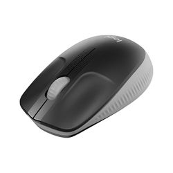 Logitech M190 Souris sans fil, design ambidextre, durée de la batterie 18 mois avec mode économie d’énergie, récepteur USB, contrôle précis du curseur + défilement, large molette de défilement - Gris