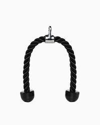 BOOMFIT Corda de Triceps Fitnessstudio-accessoires, uniseks, zwart, eenheidsmaat