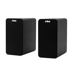 JAM Bluetooth Due Casse da Scaffale, Compatte, Alimentate a Rete, Ingresso AUX, per Giradischi Wireless, Driver 4", Amplificatori Alta Definizione, Bassi Più Ricchi, Acustica Più Nitida, Neri