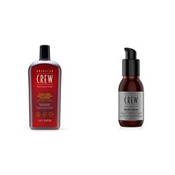 AMERICAN CREW Shampooing Hydratant Profond Quotidien Daily Deep Moisturizing, 1 L & Huile Nourrissante pour Barbes, 50ml