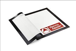 Thermohauser 8300003389 Tela de Silicona para Hornear de Cristal, Gris, Reutilizable, hasta Aprox. +230 °C, 58,5 x 38,5 cm, Fibra de Vidrio