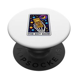 Divertido Esqueleto Ingenioso Tarot El Espectáculo Humor Maduro PopSockets PopGrip Intercambiable