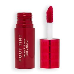 Makeup Revolution, Pout Tint, Lightweight Lip Tint, Buildable Colour, Hydrating Formula with Gloss to Stain Finish, Sizzlin Red, 3ml