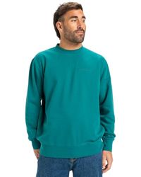 Quiksilver Haut en Molleton Salt Water Crew Homme Bleu L