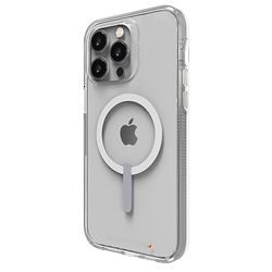 ZAGG Gear 4 Crystal Palace Snap D30 Custodia protettiva compatibile con iPhone 14 Pro Max, sottile, leggera, antiurto, compatibile con MagSafe, magnetica, ricarica wireless, trasparente