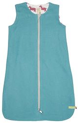 loud + proud Babymeisjes fleece, GOTS-gecertificeerd slaapzak, Topaz, 86/92, Topaz, 86/92 cm