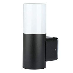 Portalampada Wall Light Alluminio Rotondo Nero Ip54
