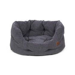 Petface Cuccia ovale per cani, colore grigio ardesia, XL