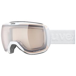 uvex downhill 2100 V, Skibril Unisex-Volwassene, white matt, one size