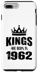 I re sono nati nel 1962 Compleanno 1962 Nato nel 1962 Custodia per iPhone 7 Plus/8 Plus