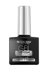 Deborah Milano - Smalto Top Coat Effetto Gel per Unghie, Senza Lampada UV, Accelera l'Asciugatura e Sigilla il Colore, con Polvere di Diamanti per Donare Brillantezza Estrema, 8.5 ml