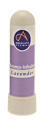 Absolute Aromas Lavender Aroma Inhaler with 100% Pure, Natural French Lavender Essential Oil - A Light Calming Aroma to Soothe and Balance - Gentle Nasal Inhaler