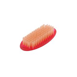 axentia Candy Nail Brush, Pink Hand Brush with Orange Bristles, Plastic