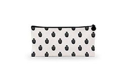 Bonamaison Digitally Printed Canvas Pencil Pouch with Zipper, Zipper Pencil Case for School, Canvas Pen Bag for Kids, Boys, Girls, 100% Cotton, Unisex, 1 Piece, 21x12 Cm