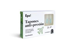 DEITERS - Eps! Tapones de Oídos Antipresión 2 Unidades, Talla S, Tapones Reutilizables y Moldeables, Protegen Cambios de Presión y Ruido, Protectores Oído, Accesorio para Viajar en Avión, Dormir Bien