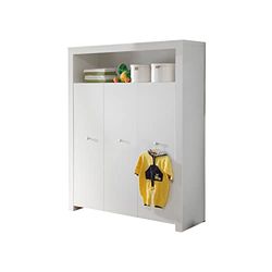 trendteam smart living 1553-613-01 Chambre Bébé Création Olivia Armoire Blanc, LxHxP 130x186x54 cm