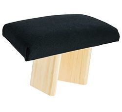 Tierra Zen zitbank, gestoffeerd, 44 x 27 x 17 cm zwart.
