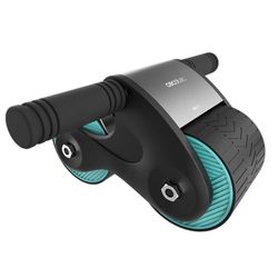 Cecotec Buikspiertrainingsroller met Automatische Terugslag Drumfit AB Fit. Compact en Lichtgewicht Ontwerp, Breedte 10cm, Antislip en Gewatteerde Mat, Maximaal Gebruikersgewicht 100kg
