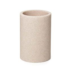 TATAY Bicchiere da bagno BORA, Poliresina, Senza BPA, Colore Beige. Misure 7,2 x 7,2 x 10,7 cm