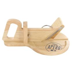 PICK AND DRINK KD3213 Trancheuse à Charcuterie Ronde Gomme/Inox Marron 30,50 x 19,30 x 12,40 cm