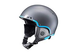 Julbo Leto Casque de Ski Jeunesse Unisexe, Gris/Bleu, 48/53