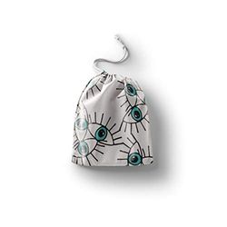 Bonamaison Printed Cotton Produce Bag with Drawstring, Reusable Grocery Bag, Biodegradable Eco-Friendly Bags, Travel Pouch, Sachet Bags, Shopping Bag, Eco Friendly, Foldable, Size: 12x15 cm