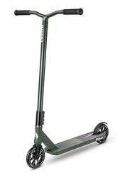 Chilli Pro Scooter Trooper | Monopattino Stunt di fascia alta | Il monopattino Stunt per grandi piloti | altezza totale vo 98 cm | ruote in PU da 145 mm con cuscinetti ABEC 9 | verde opaco/nero