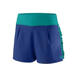 Wilson Fille Short, CORE 2.5 SHORT, Polyester, Bleu (Mazarine Blue), Taille L, WRA783604LG