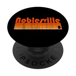 Noblesville, estilo retro de los años 80 de Indiana PopSockets PopGrip Adhesivo