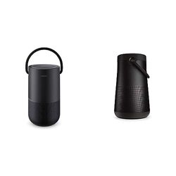 Bose Portable Smart Speaker - con Controllo Vocale Alexa Integrato & Diffusore SoundLink Revolve+ II Bluetooth portatile: Diffusore wireless resistente all'acqua con batteria a lunga durata, Nero